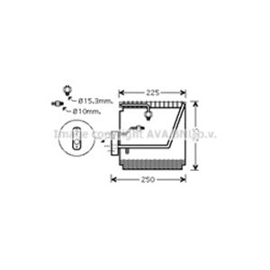 HDV198 Испаритель, кондиционер AVA QUALITY COOLING - Top1autovaruosad