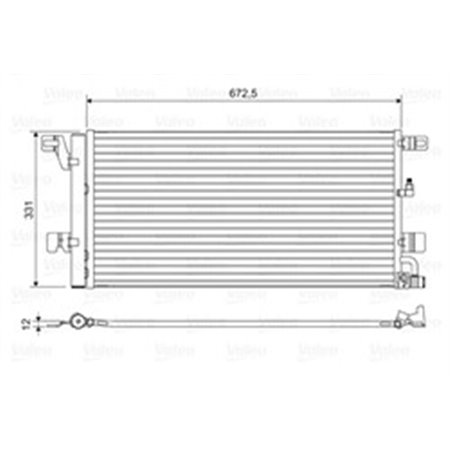 822596 Condenser, air conditioning VALEO