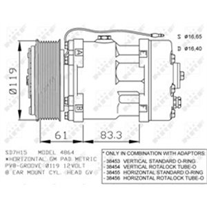 NRF 32286 Kliimaseadme kompressor