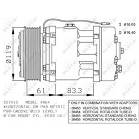 32286 Kompressor, luftkonditionering NRF