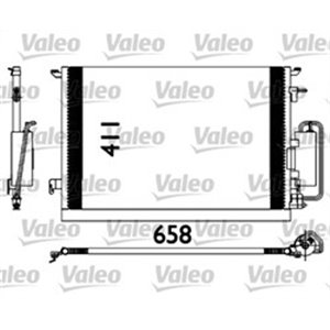 VALEO 817647 - A/C condenser (with dryer) fits: FIAT CROMA; OPEL SIGNUM, VECTRA C, VECTRA C GTS; SAAB 9-3 1.6-3.2 04.02-