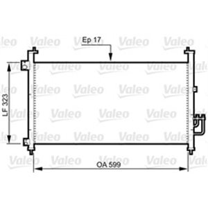 VALEO 814333 - A/C condenser fits: HONDA CIVIC VIII 1.4-2.2D 09.05-