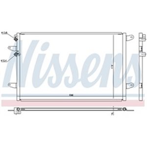 NISSENS 940491 - A/C condenser fits: VW PHAETON 3.0D-6.0 04.02-03.16