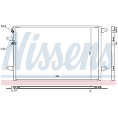 940491 Kondensor, luftkonditionering NISSENS