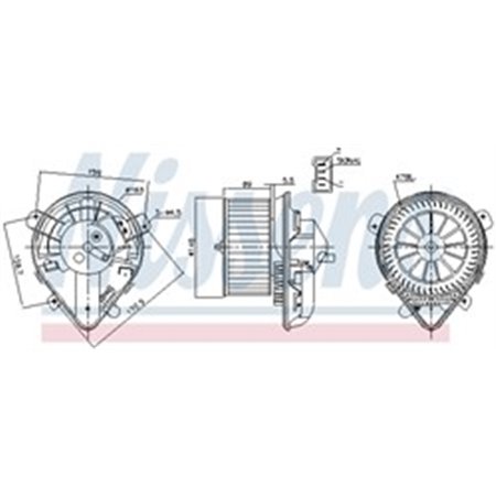 87179 Вентилятор салона NISSENS