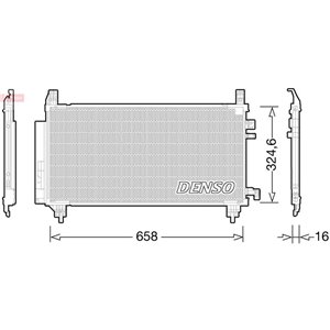 DENSO DCN50046 - A C kondensor  med torkt - Top1autovaruosad