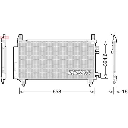 DCN50046 Kondensaator,kliimaseade DENSO