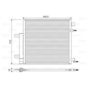 VALEO 822578 - A/C condenser (with dryer) fits: CHEVROLET SPARK 1.0-1.2LPG 03.10-