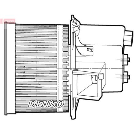 DENSO DEA09064 - Air blower fits: FIAT 500, PANDA FORD KA 1.1-1.4 09.03-