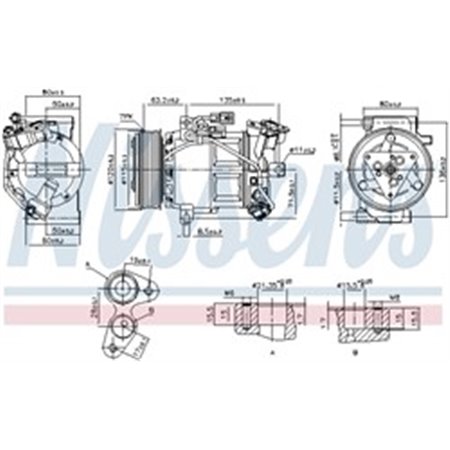 890653 Kompressor, luftkonditionering NISSENS