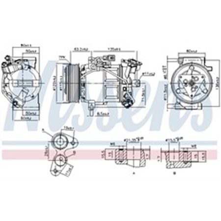 NISSENS 890653 - Air-conditioning compressor fits: RENAULT CAPTUR I, CLIO IV, KAPTUR 0.9-1.6 11.12-