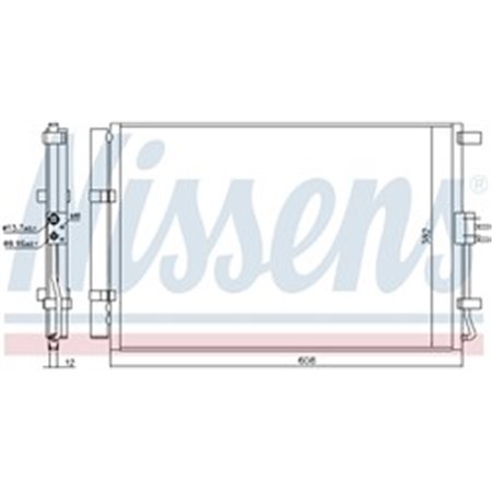 940573 Конденсатор, кондиционер NISSENS