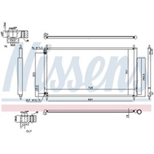 NISSENS 940340 - A/C condenser (with dryer) fits: HONDA CIVIC IX 1.6D/1.8 02.12-