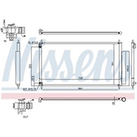 940340 Конденсатор, кондиционер NISSENS