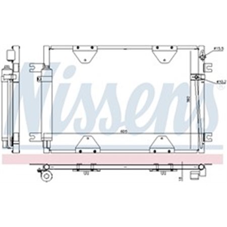 940505 Kondensor, luftkonditionering NISSENS