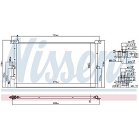 94718 Kondensor, luftkonditionering NISSENS