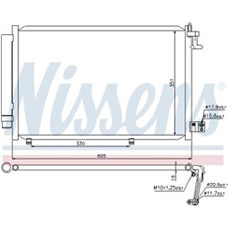 940108 Condenser, air conditioning NISSENS