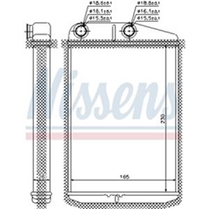 73989 Heat Exchanger, interior heating NISSENS - Top1autovaruosad