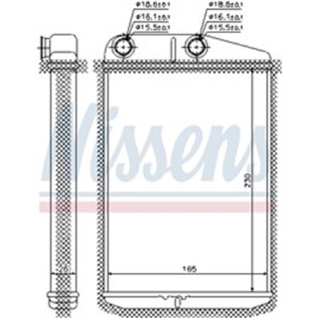 73989 Heat Exchanger, interior heating NISSENS