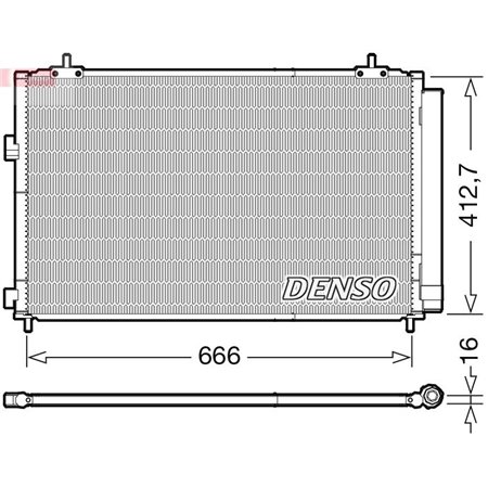 DCN50059 Kondensor, luftkonditionering DENSO