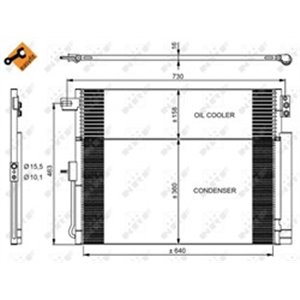 350038 Condenser, air conditioning NRF - Top1autovaruosad