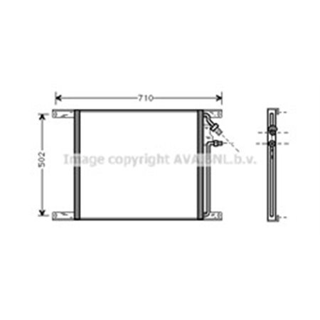 DF5020 AVA Радиатор кондиционера AVA COOLING 