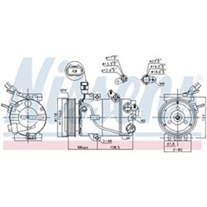 890564 Kompressor, luftkonditionering NISSENS - Top1autovaruosad