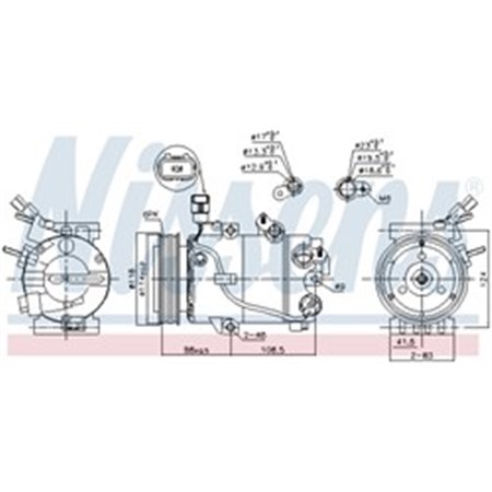 890564 Compressor, air conditioning NISSENS