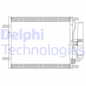 DELPHI CF20245 - A/C condenser fits: NISSAN MICRA III, NOTE 1.5D 01.03-06.12