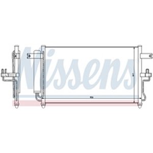 NISSENS 94453 - A/C condenser (with dryer) fits: HYUNDAI ACCENT II 1.3/1.5/1.6 01.00-11.05