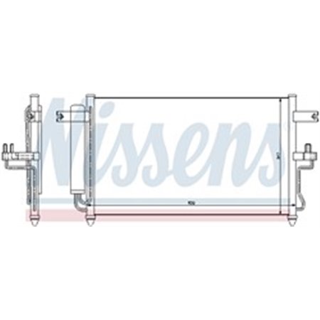 NISSENS 94453 - A/C condenser (with dryer) fits: HYUNDAI ACCENT II 1.3/1.5/1.6 01.00-11.05