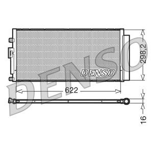 DENSO DCN09046 - A/C condenser (with dryer) fits: ABARTH 500 / 595 / 695, 500C / 595C / 695C 1.4 08.08-