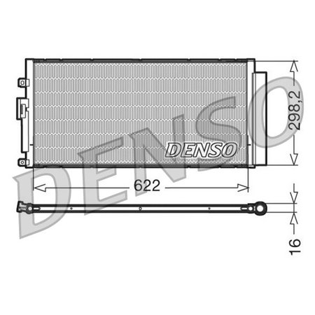 DCN09046 Condenser, air conditioning DENSO