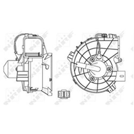 34153 Вентилятор салона NRF