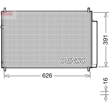 DCN50041 Condenser, air conditioning DENSO