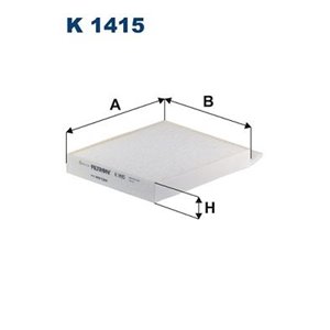 K 1415 Cabin filter with activated carbon fits: MERCEDES EQV (W447), ESP