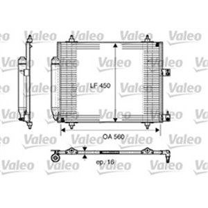 VALEO 817579 - A/C condenser (with dryer) fits: CITROEN C8, JUMPY; FIAT ULYSSE; LANCIA PHEDRA; PEUGEOT 807, EXPERT, EXPERT TEPEE