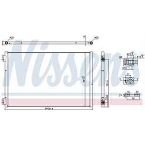 941297 Kondensor, luftkonditionering NISSENS - Top1autovaruosad