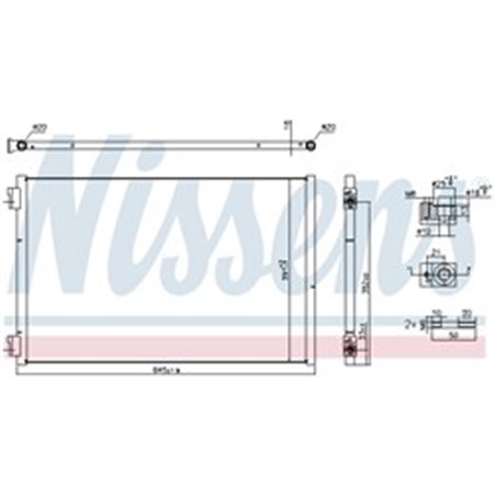 941297 Condenser, air conditioning NISSENS