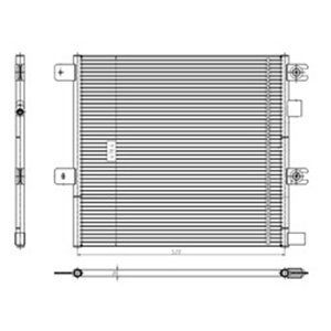 350504 Condenser, air conditioning NRF - Top1autovaruosad