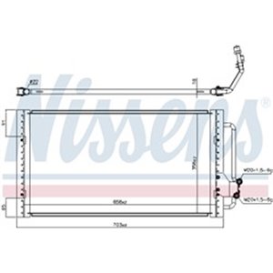 94939 Condenser, air conditioning NISSENS - Top1autovaruosad