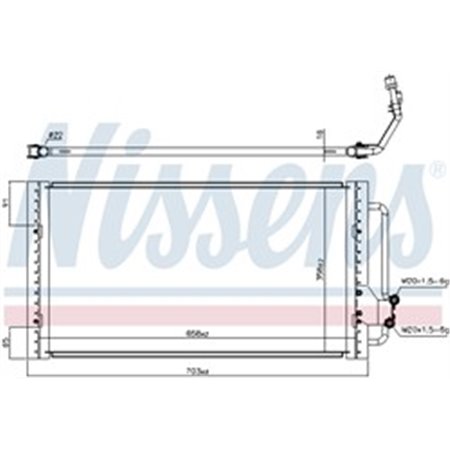 94939 Condenser, air conditioning NISSENS