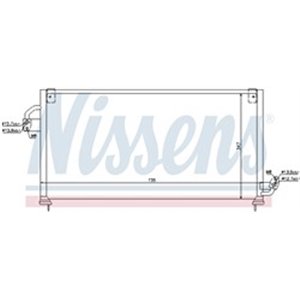 NISSENS 94841 - A/C condenser fits: SUBARU FORESTER 2.0 08.97-09.02