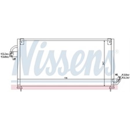 94841 Condenser, air conditioning NISSENS