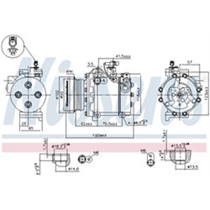 89349 Compressor, air conditioning NISSENS - Top1autovaruosad