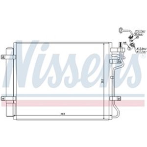 NISSENS 940314 - A/C condenser (with dryer) fits: KIA CERATO I 1.6D 06.05-12.09