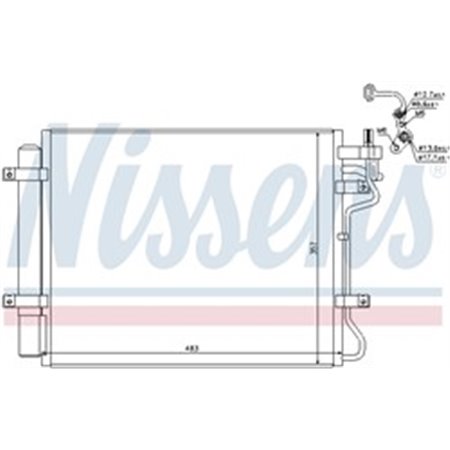 940314 Condenser, air conditioning NISSENS