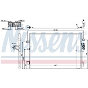 NISSENS 940342 - A C condenser fits  DODG - Top1autovaruosad