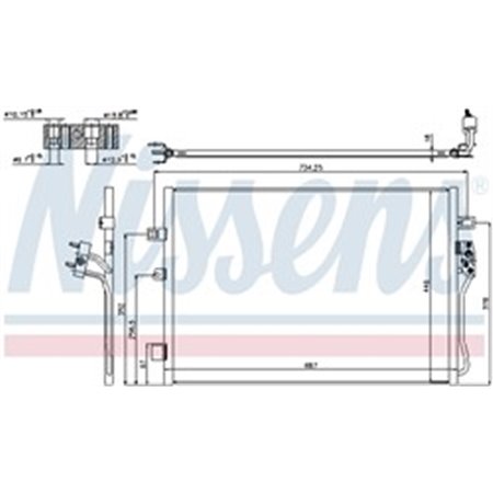 940342 Конденсатор, кондиционер NISSENS