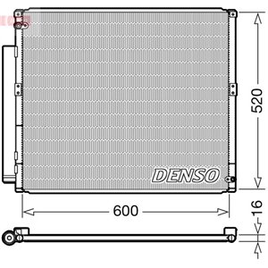 DENSO DCN50051 - A C condenser  with drye - Top1autovaruosad